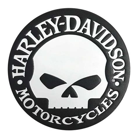 Harley Davidson Genuine Willie G Skull Leather Emblem Patch 375 In