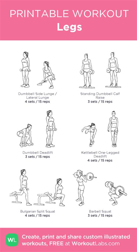 Legs My Visual Workout Created At • Click Through To