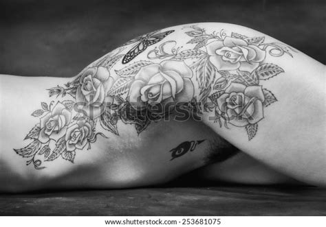Black White Naked Woman Body Scape Stock Photo Shutterstock