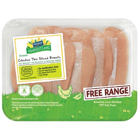 Perdue Harvestland Free Range Fresh Thin Sliced Boneless Skinless