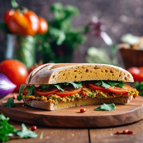 spicy indian veggie sandwich recipe cookaifood