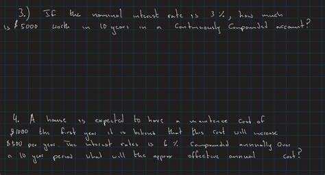 Solved 3 If The Nomual Intersst Rate Is 3 How Much Is