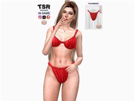 The Sims Resource SUMMER BIKINI SET PANTIE BD