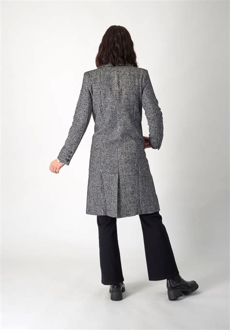 Knewe Manor Knee Length Herringbone Coat Alexanders Apparel Hastings