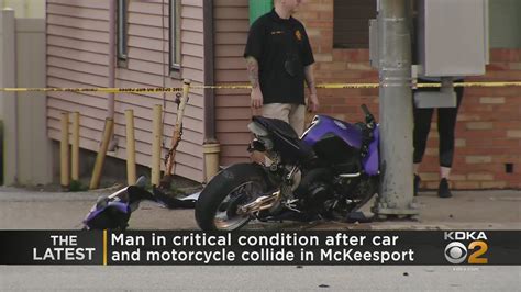 Man In Critical Condition After Motorcycle Crash Youtube