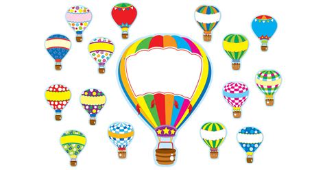 Hot Air Balloons Bulletin Board Set Pieces Cd Carson Dellosa Education