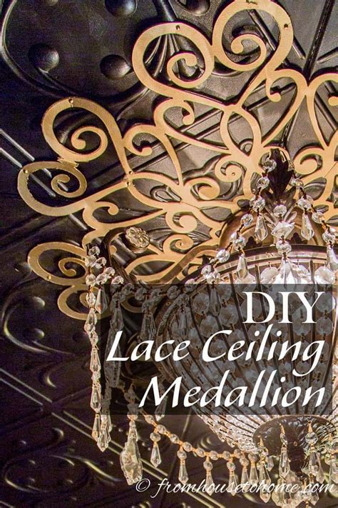How To Make A Beautiful Ceiling Medallion On A Budget