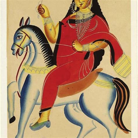 Rani Lakshmi Bai, 1885, Kolkata. Opaque water colour on paper. 62 cm × ...