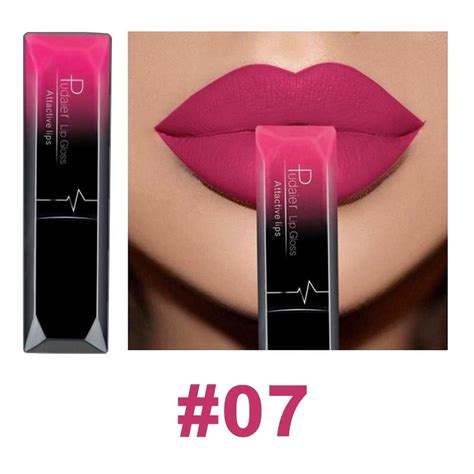 Matoen Nude Pink Matte Lip Liner And Lipstick Pencil Makeup Set Liquid Lipstick Lip Gloss Stain