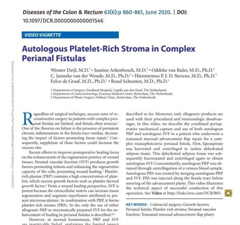 Peri Anal Fistula PRPSclinics