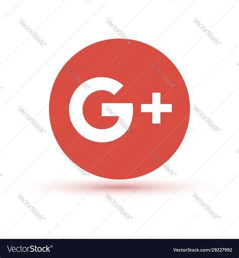 Google plus logo icon Royalty Free Vector Image