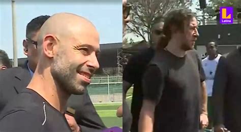 Futbolistas Carles Puyol Y Javier Mascherano Est N En Lima Mira Aqu