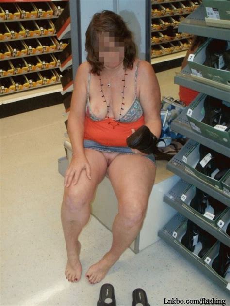 Hot Milf Shopping No Panties