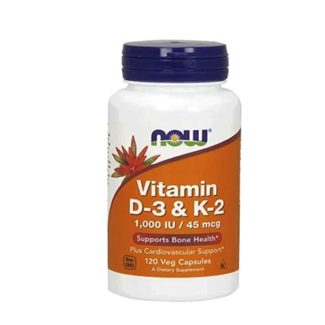 НАУ ФУДС ВИТАМИН Д3 + К2 капсули 120 броя / VITAMIN D 3 + К 2 | Atlas.bg