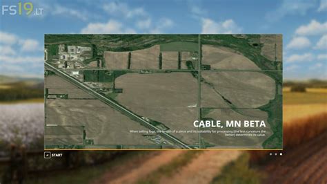 Cable Minnesota Map 1 - FS19 mods / Farming Simulator 19 mods