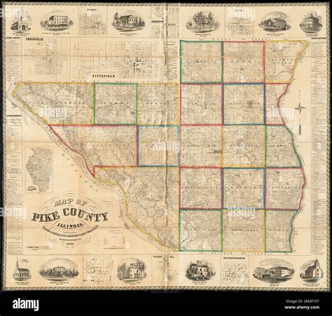 map  pike county illinois landowners illinois pike county maps