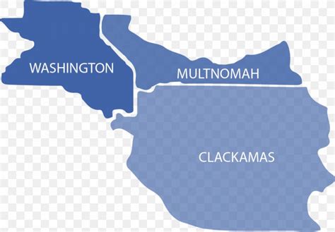 Multnomah County Oregon Washington County Oregon Clackamas Map Clark