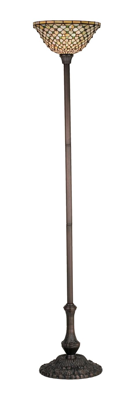 Astoria Grand Diane Diamond and Jewel 72.5" Torchiere Floor Lamp | Wayfair