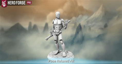 Pose Relaxed Alt Made With Hero Forge