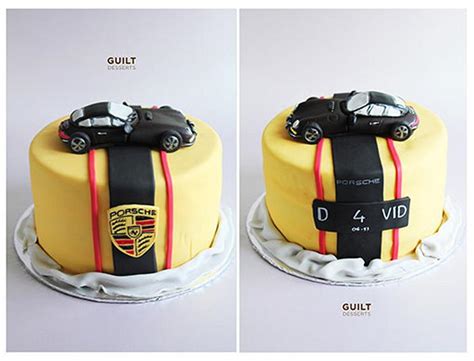 Porsche Cake Decorated Cake By Guilt Desserts CakesDecor