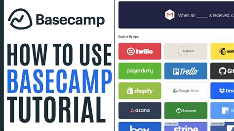 Basecamp Tutorial For Beginners How To Use Basecamp Project