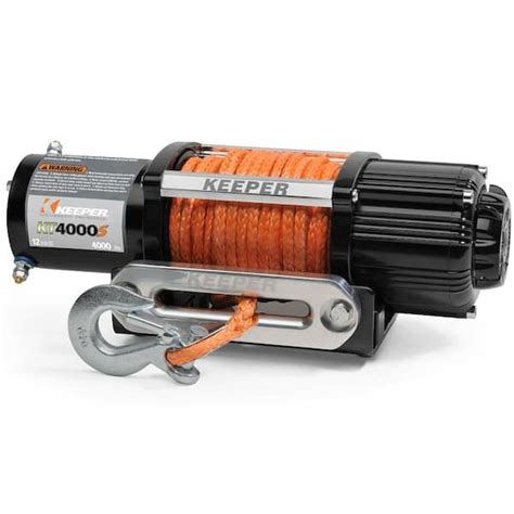 Buy 12 Volt Dc 4 000 Lbs Winch With Synthetic Rope Online At Lowest Price In India 312095230