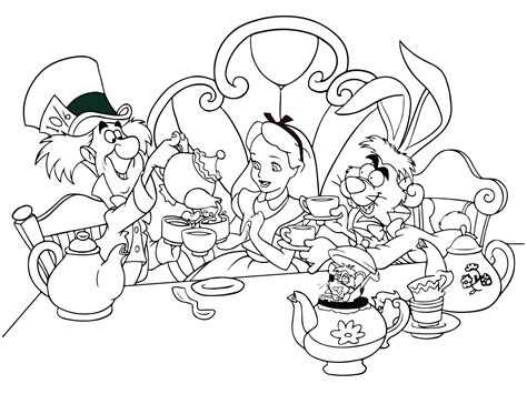 Картинки из алисы в стране чудес для распечатки - Фото подборки 3