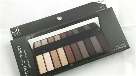 Jenn Loves Beauty E L F Mad For Matte Eyeshadow Palette Review