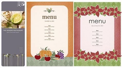 Ms Office Menu Template Fresh Menu Templates Microsoft Word Microsoft