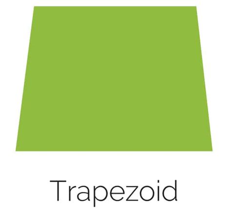 Free Printable Trapezoid Shape with Color