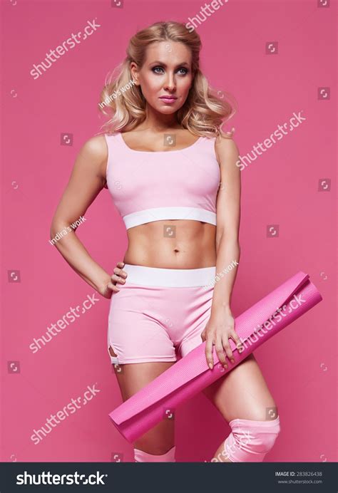 Beautiful Sexy Blonde Woman Perfect Athletic Stock Photo 283826438 Shutterstock