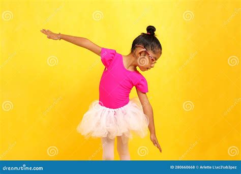 Brunette Latina Girl With Autism Spectrum Disorder Asd Takes Ballet Dance Therapy To Express