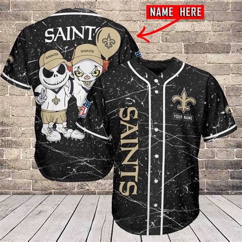 New Orleans Saints Personalized Baseball Jersey AZC53 Sportique Shop