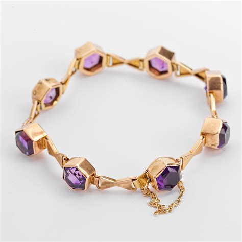 Antique Amethyst Bracelet Mourne Antiques And Jewellery
