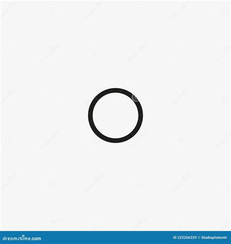 Einfaches Kreissymbol Im Liniendesign Vektor Abbildung - Illustration