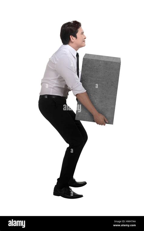Man Lifting Heavy Box Hi Res Stock Photography And Images Alamy