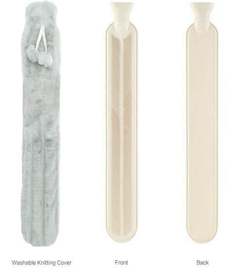 Long Grey Faux Fur Hot Water Bottle E A Distribution