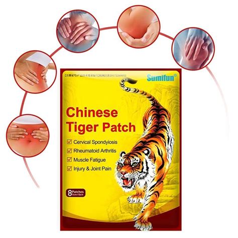 Pcs Chinese Tiger Patch Rheumatism Back Joint Pain Relief Arthritis