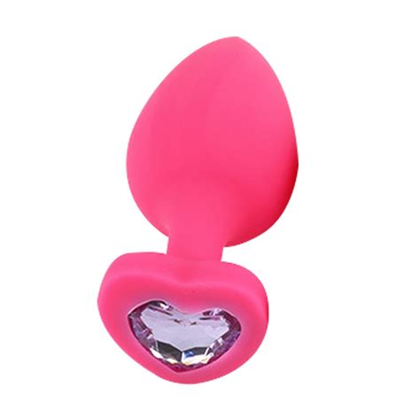 Amazon New Small Size HeartSilicone Anal Plug Beads Butt Jewelry Insert Gay Anus Sex Toys