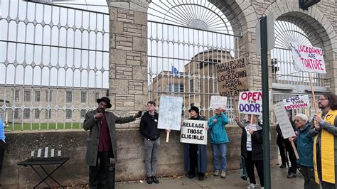 Advocates, family members protest lockdown at Waupun prison
