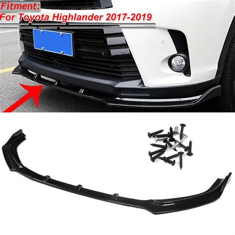 3PCS Car Front Bumper Splitter Lip Diffuser Bumper Lip Deflector Lips