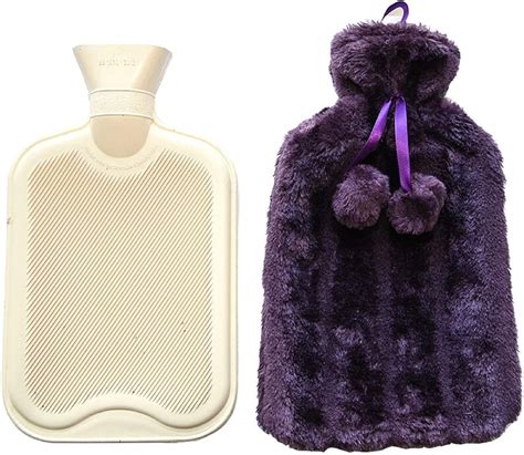 Luxury Large Personalised Hot Water Bottle With Plush Faux Fur Etsy