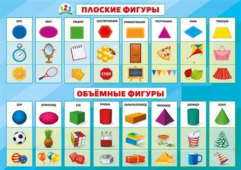 Плакат "Геометрические фигуры" Размеры: 9 листов - 80Х60 см.; 4 листа ...