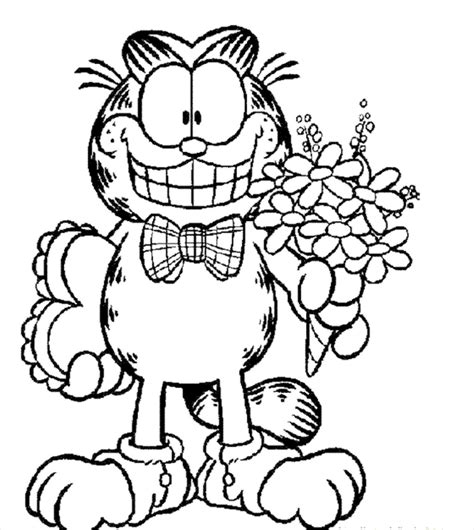 Garfield Coloring Pages for Kid’s Ages 5 to 9 Years Old - Coloring Pages