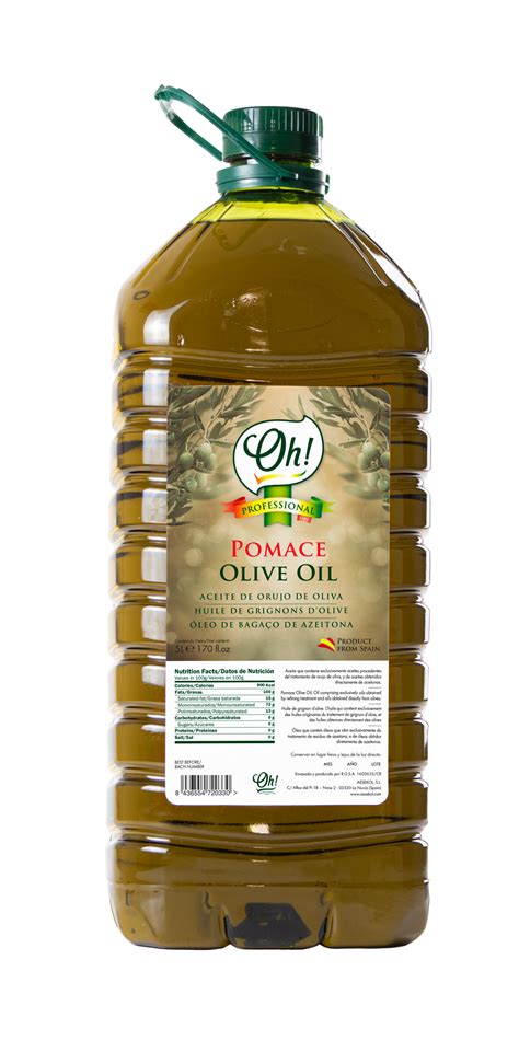 Pomace Olive Oil - 5 liter PET - Oh Products - Professional Line