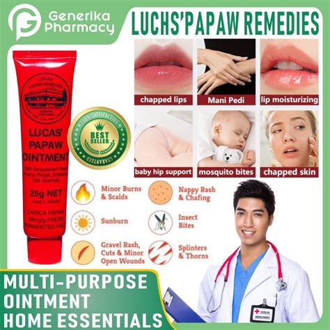 Authentic Lucas Papaw Ointment Lip Balm Burn Ointment Mosquito