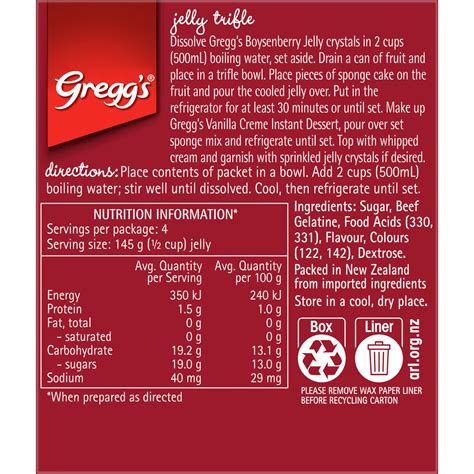 greggs boysenberry flavoured jelly crystals   greggs