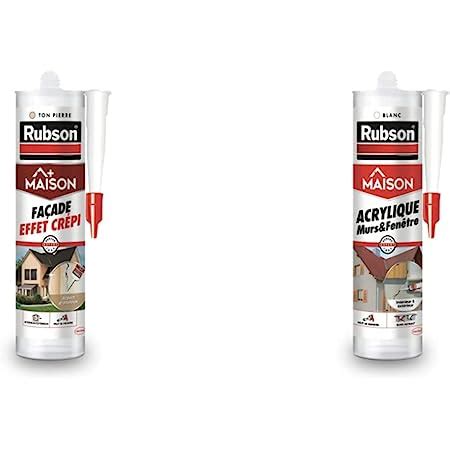 Rubson Mastic Maison Crépi mastic acrylique pour joint 280 ml