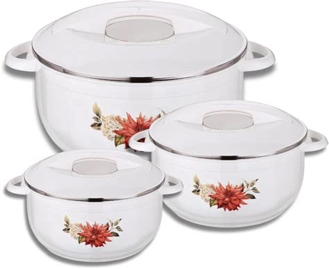 Amazon Nova Casserole Stainless Steel Insulated Hot Pot Elegant Food Warmer Cooler