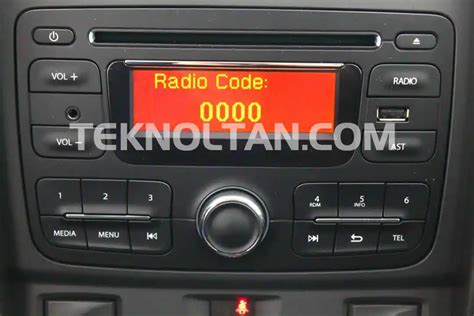 Dacia Duster Radio Code Çözüm